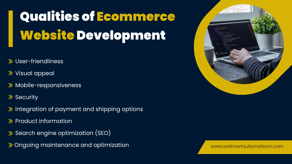 Qualities of ecommerce website development