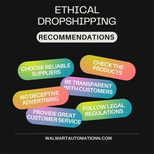 Recommendations For ethical Dropshipping